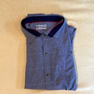 Outdoor button down, short sleeve shirt.